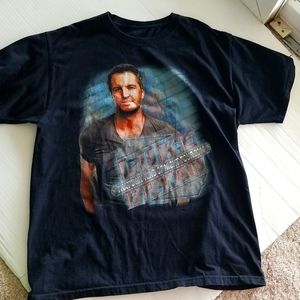 Luke Bryan black concert t shirt L country fan collector pre loved